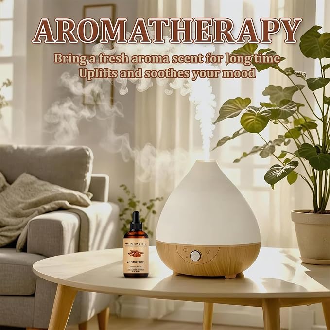 Cinnamon Essential Oil 30ML - 100% Pure and Natural Oils for Aromatherapy Diffuser - 1 Fl Oz/Cinnamon