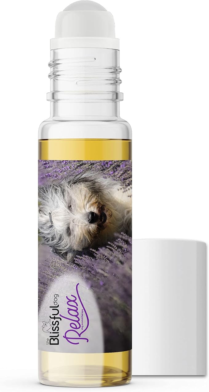 The Blissful Dog Bearded Collie Relax Dog Aromatherapy, 0.45-Ounce Roll-On