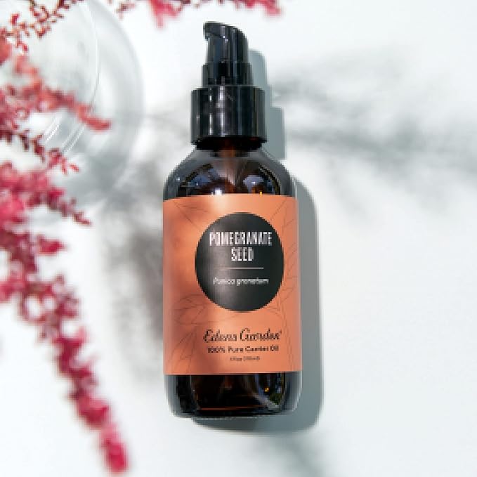 Edens Garden Pomegranate Carrier Oil- 100% Pure Premium Cold Pressed & Hexane Free, Antioxidant, Natural Moisturizer for Face, Skin, Hair, Scalp & Nails, Diluting Essential Oils 118 ml (4 fl oz)