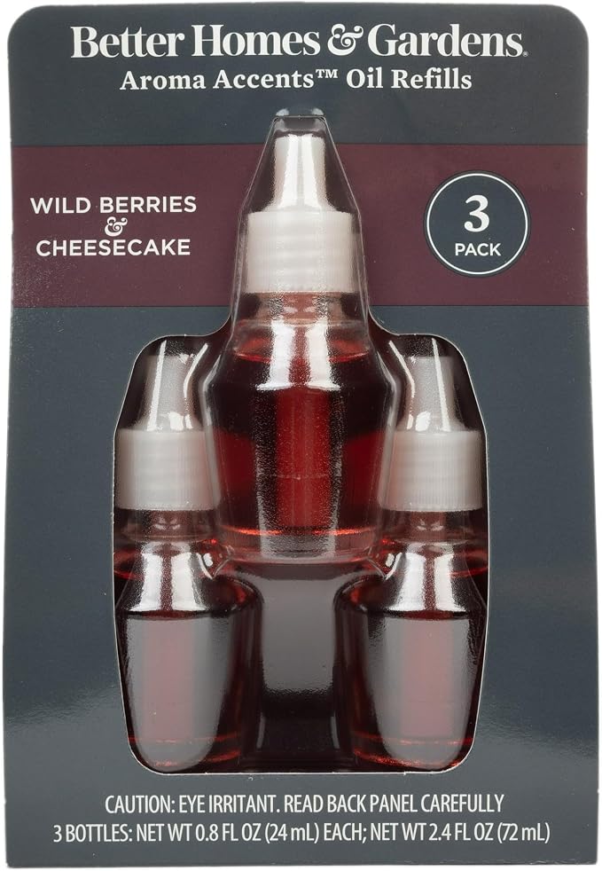 Aroma Accent Oil Refills (3pack) (Wild Berries & Cheesecake)