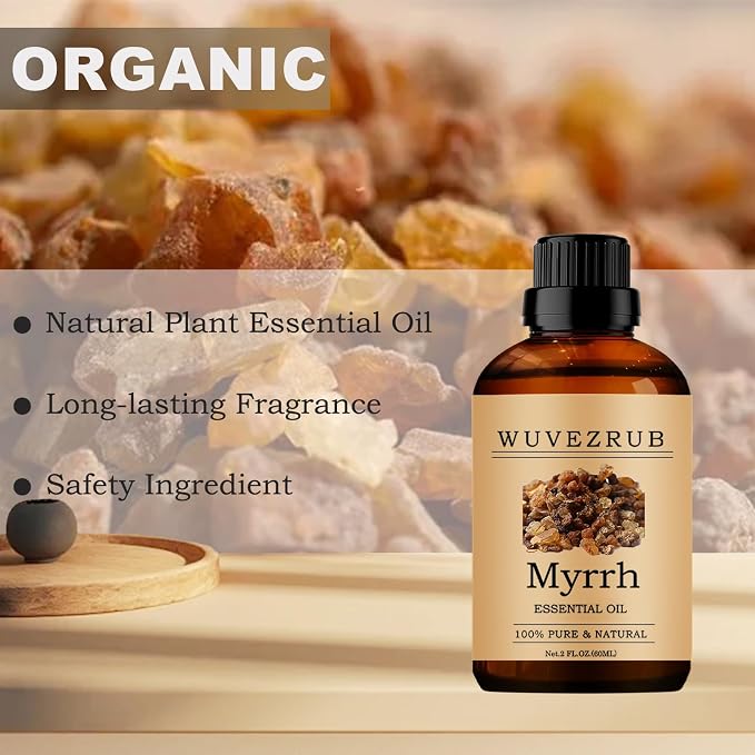 Myrrh Essential Oils, 60ML Pure and Natural Essential Oil for Aromatherapy Diffuser - Myrrh /2 Fl Oz