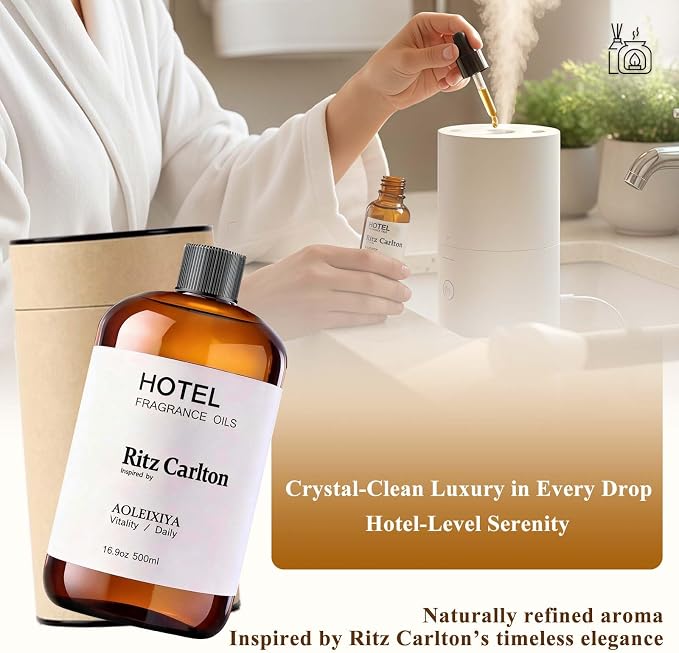 Hotel Scent Essential Oil Hotel Collection Waterless Diffuser Oil - Premium Fragrance Oil for Ultrasonic and Waterless Diffusers and Crafting (16.9 Fl Oz (Pack of 1)
