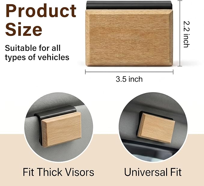 Car Air Freshener 4 Pack, Natural and Long-Lasting Scent for Vehicles, Reusable Visor Clip Diffuser for Truck, SUV, Car Odor Eliminator