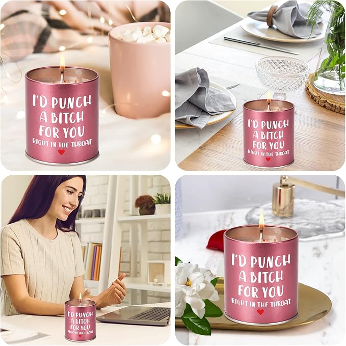 Christmas Birthday Gifts for Women Scented Candle, Valentines Day Gifts for Girlfriend Her, Mothers Day Gift for Mom Wife Sister Friendship White Elephant Stocking Stuffers Presents Funny Ideas Gift