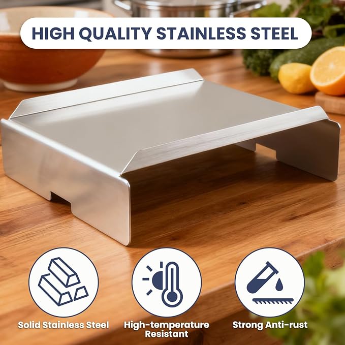 Heat Deflector for Pit Boss 700 820 850 Series, Stainless Steel Flame Tamer for Pit Boss 1000 1150 1250 1300 1600 Series Pellet Smoker Grill, Heat Baffle Diffuser for Pit Boss Replacement Parts