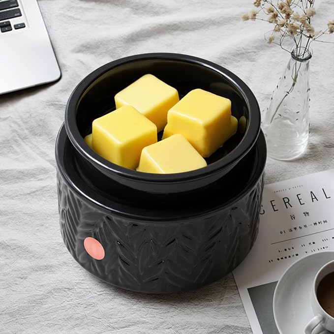 EQUSUPRO Wax Melt Warmer for Scented Wax Melts- Electric 4 in-1 Ceramic Candle Wax Warmer Burner Fragrance Wax Melter for Home Office Bedroom Living Room Decor & Gifts for Women