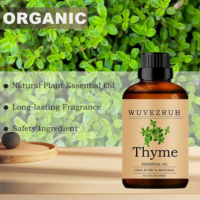 Thyme Essential Oil 120ML, 100% Pure and Natural for Aromatherapy Diffuser - 4 Fl Oz