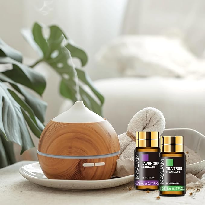 MAYJAM 35PCS Essential Oil Gift Set and 100ML/3.38FL,OZ Rose Essential Oil