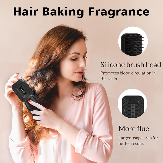 Portable Arabian Rechargeable Electronic Incense Burner High-Tech Aromatherapy Comb USB Portable Incense Burner Electric Aroma Diffuser Handheld Electric for Muslim Ramadan (Black)
