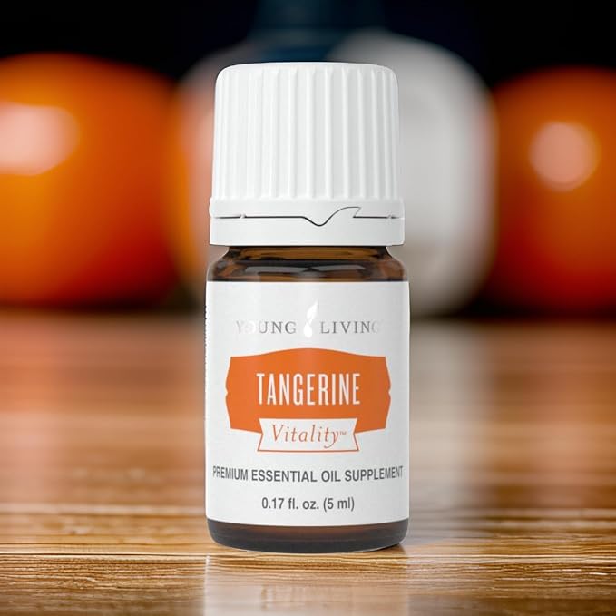 Young Living - Tangerine Vitality Essential Oil 5 ml | Contains Antioxidants | Immune Support & Dietary Supplement | Sweet Citrus Flavor Enhancer for Foods & Beverages