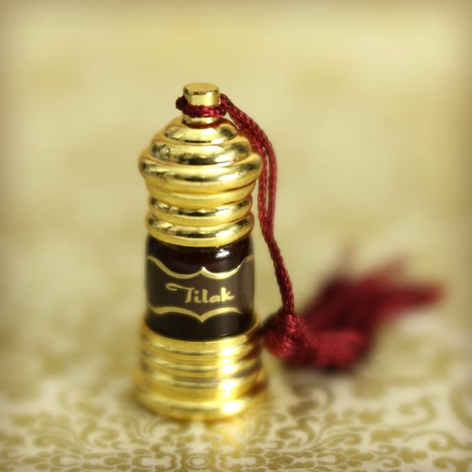 Prabhuji's Gifts Attar Perfume Oil Tilak - Body Perfume Blended with Essential Oils - Vegan Perfume for Women & Men - Arabian Fragrance - (3mL)