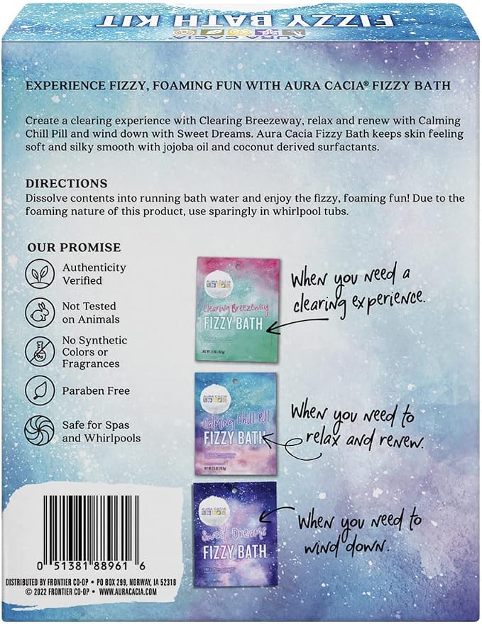 Aura Cacia Fizzy Bath Kit