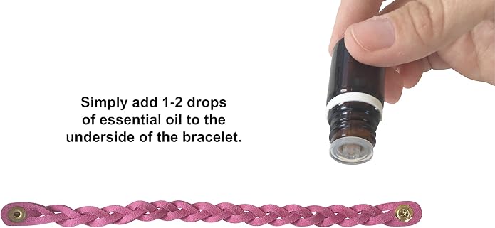 Genuine Leather Essential Oil Braided Diffuser Bracelet Set of 7