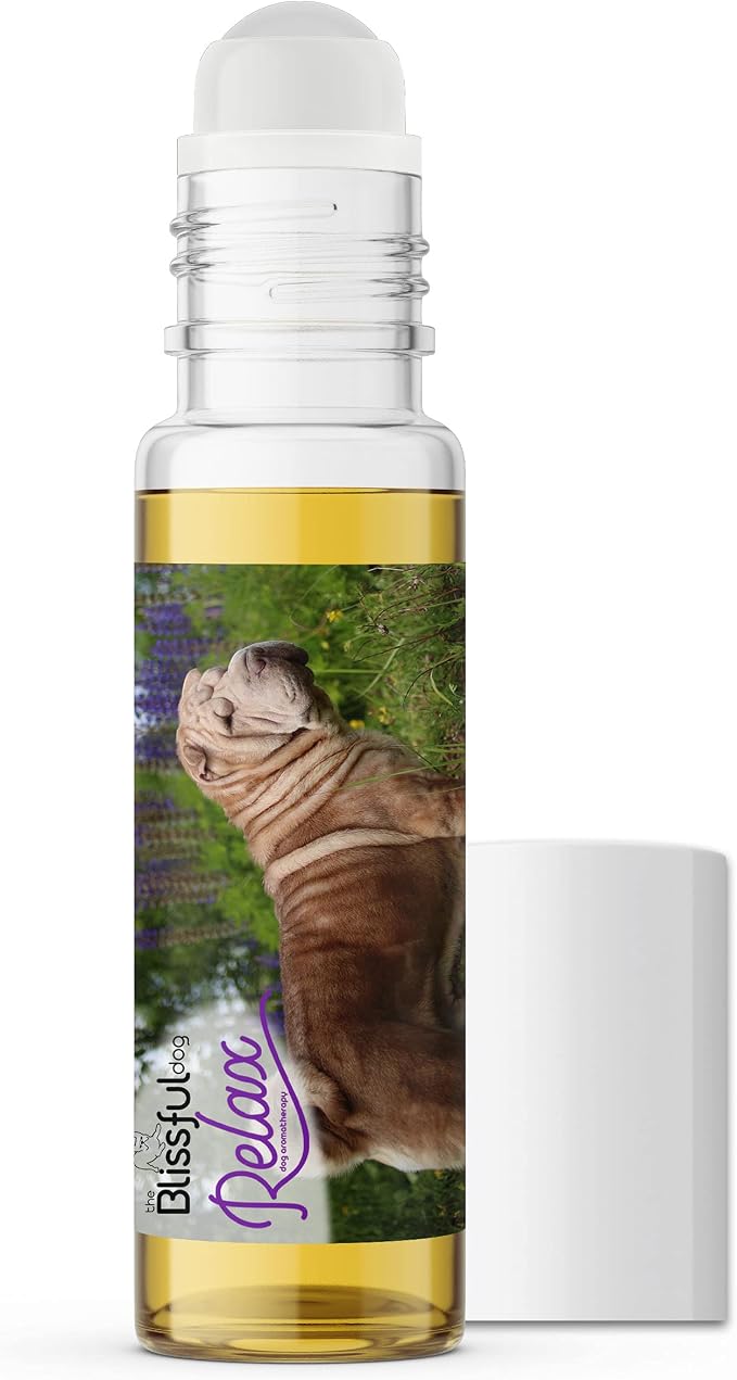 The Blissful Dog Chinese Shar-Pei Relax Roll-ON Aromatherapy for Dogs - Anxiety Relief for Dogs