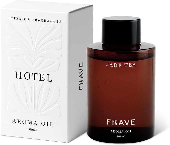 Jade Tea Hotel Diffuser Oil 100ml, 3.38 oz Aroma Oil, Scent Inspired by World’s Most Prestigious Grand Hotels, Aromatherapy Refill Fragrance for Waterless Cold Air Diffusers, Home, Office