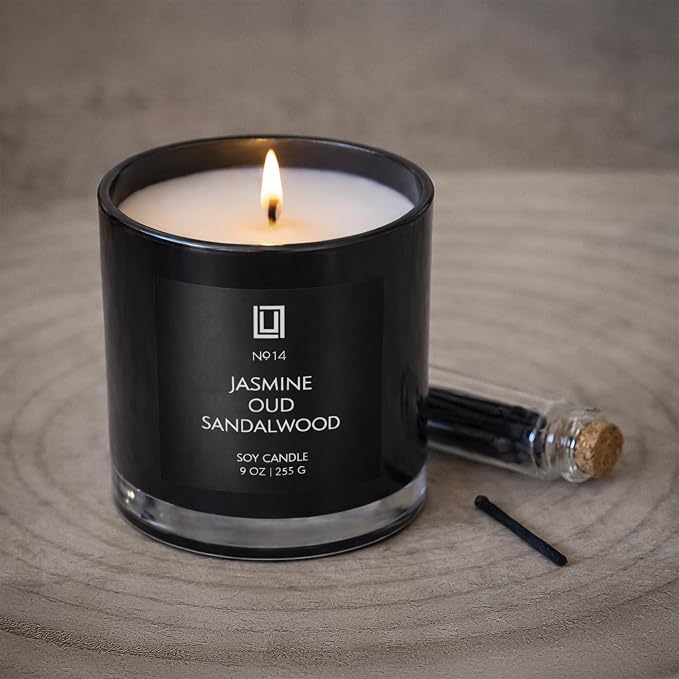 Lulu Candles | Mediterranean Citrus | Smells Fresh & Sweet | Luxury Scented Soy Jar Candle | Hand Poured in The USA | Highly Scented Long Lasting (9 Oz.)