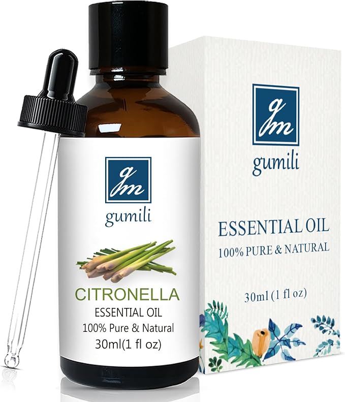 GM Gumili Citronella Essental Oil for Diffuser Aromatherapy - 1 Oz/30ml