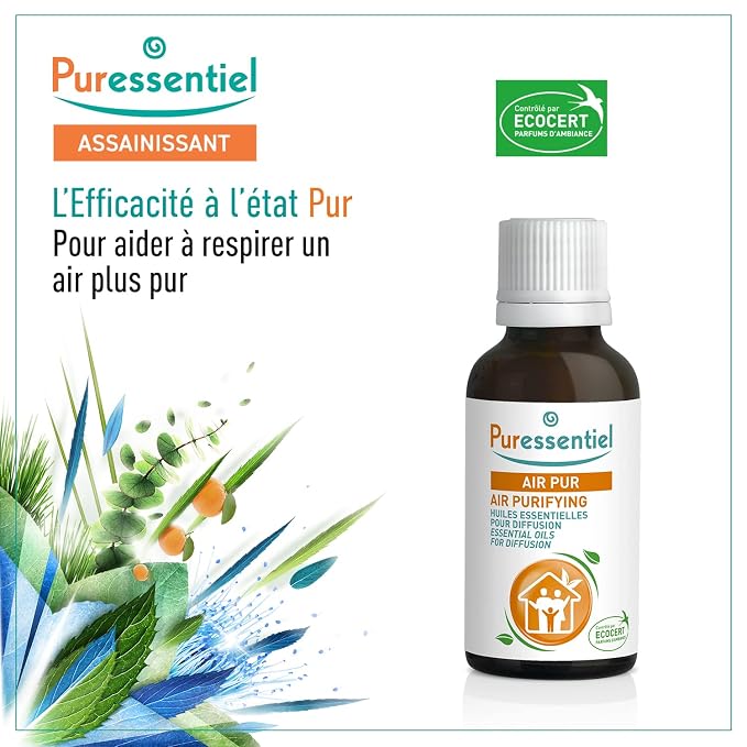 Diffusion Essential Oil - Air Purifying Blend by Puressentiel for Unisex - 1.01 oz Oil