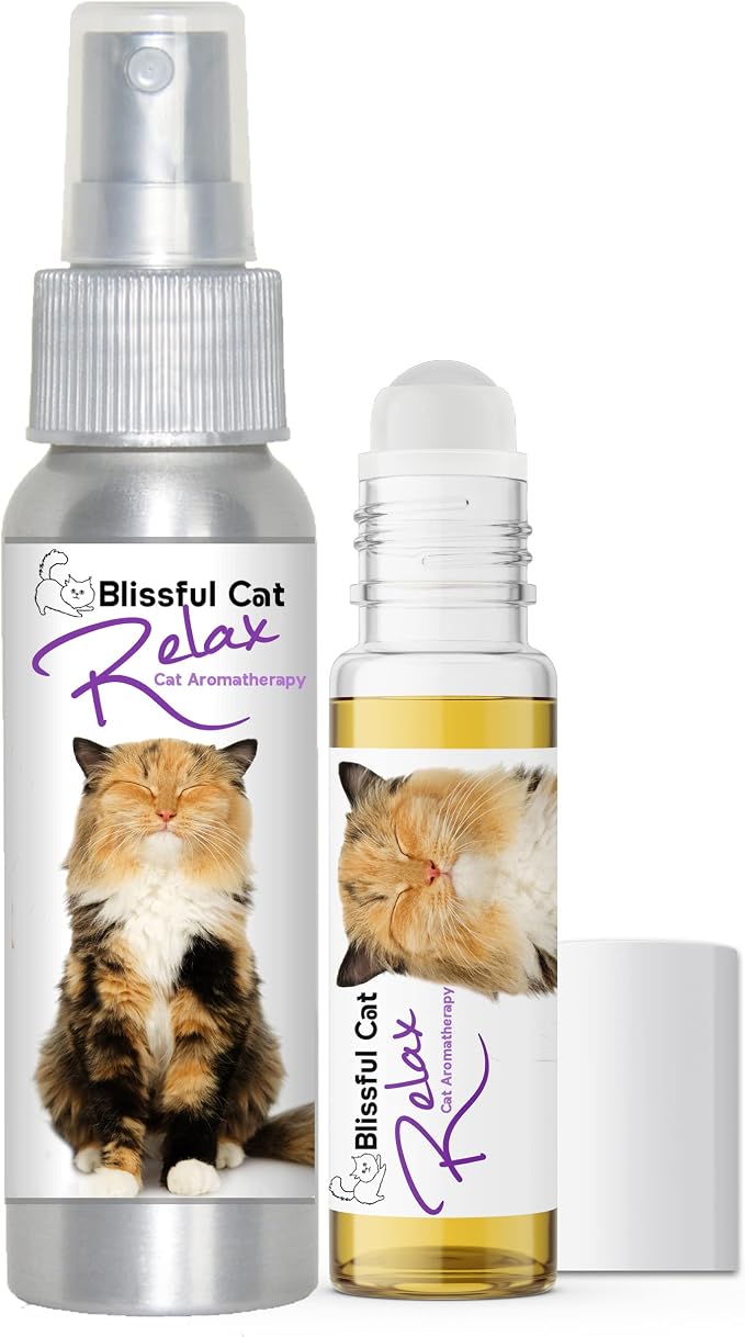 The Blissful Cat Relax Aromatherapy Roll On for Your Cat's Anxiety, 0.45-Ounce