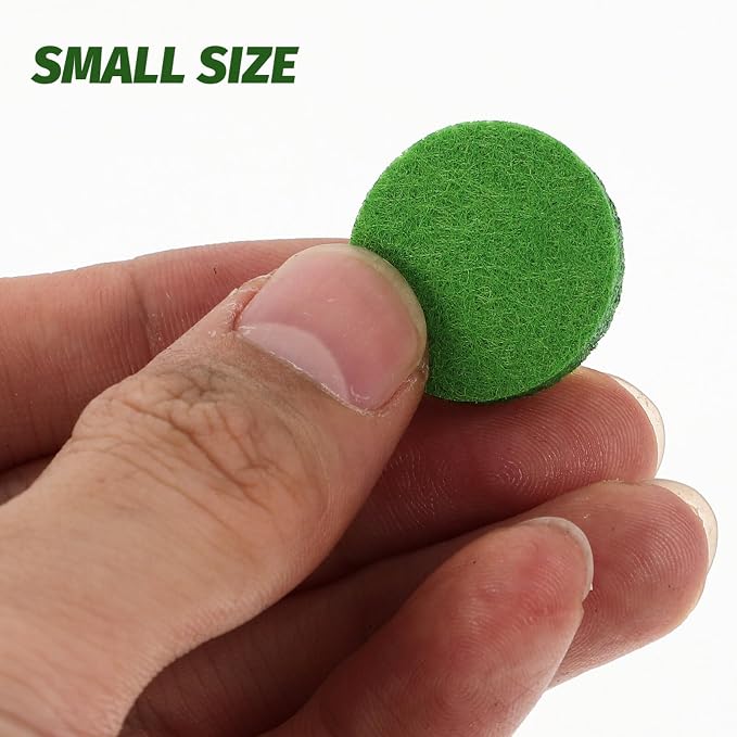 GLEAVI Diffuser Refill Pads：100pcs Essential Oil Diffuser Pad Cotton Replacement Pads for Diffuser Necklace Vent Clip Green