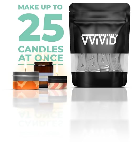 VViViD Candle Wick Holders 25 pcs Kit, Upgraded Steel Centering Devices for Candle Making