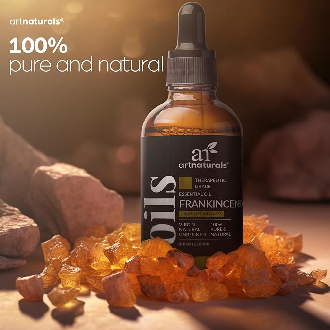 artnaturals Frankincense Essential Oil (4.0 Fl Oz / 118ml) - 100% Pure Oils Natural Undiluted Therapeutic Grade – Premium Aromatherapy Quality Oil, Aromatherapy & Diffuser