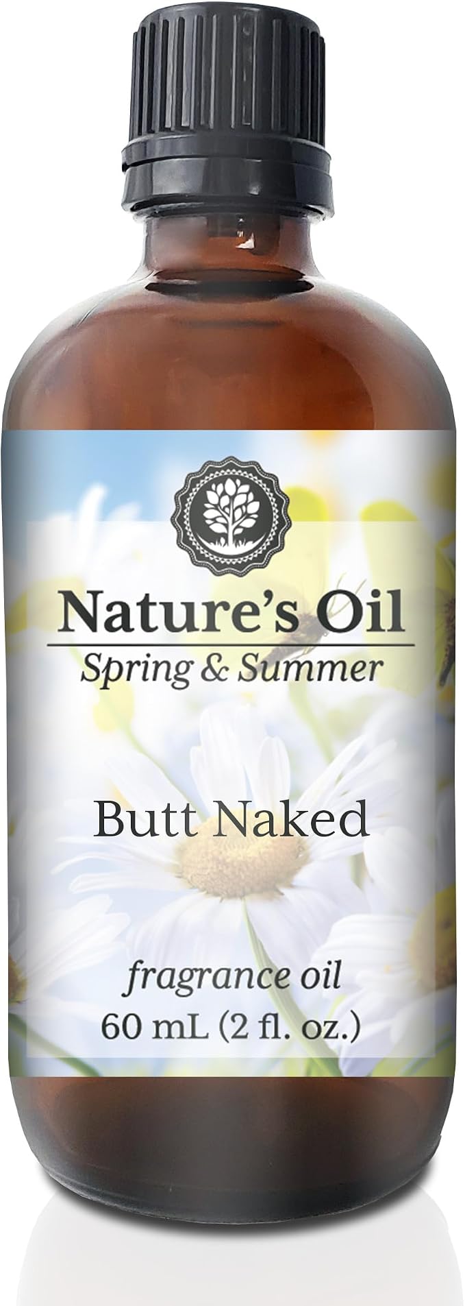 Butt Naked Fragrance Oil for Perfume, Cologne, Diffusers, Soap Making, Candle Making, Lotion, Home Scents, Linen Spray, Bath Bombs, Slime (2 Fl Oz)