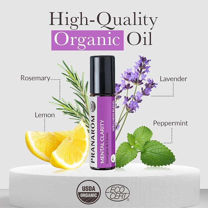 Pranarom - Mental Clarity Roller Wellness Blend - 8ml