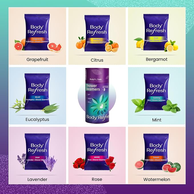 Shower Steamers Aromatherapy 8 Pack - Shower Bombs with Natural Essential Oils, Gifts for Women Mom Wife Men, Birthday Gifts for Women,Self Care, Relaxation, Home Spa, Travel Essentials