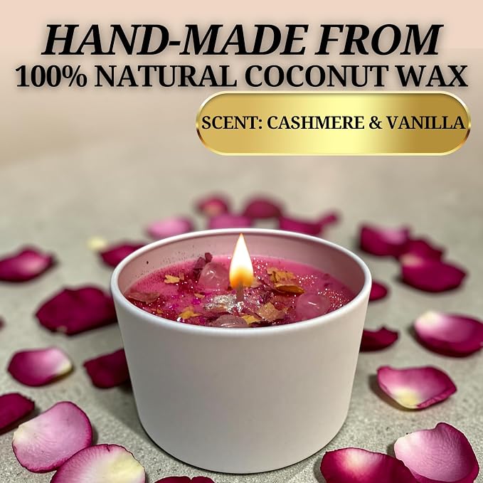 – Happy Marriage Candle | Spiritual Soy Wax Candle for Love, Harmony & Fidelity | Aromatherapy Ritual Candle | Hoodoo, Wiccan, Pagan, Conjure (4oz)