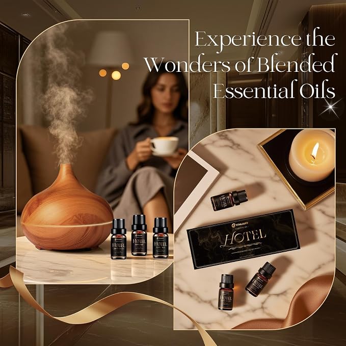 Hotel Collection Diffuser Oil, My Way, Westin, Midnight in Miami, Inspired by The Most Popular 5-Star Hotel Scents, Fragrance Oil Set 6 * 10 ml