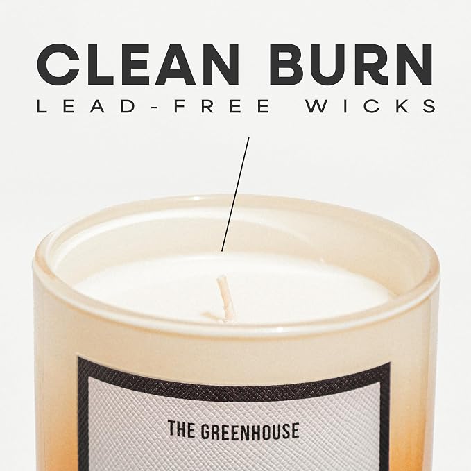 HIDDEN LABEL Ginger White Musk Scented Candle, 12oz Natural Soy Wax Cotton Wick, 75 Hour Long Lasting Burn, Aromatherapy for Home Stress Relief, Meditation, Yoga, Non-Toxic Relaxation Gift for Women