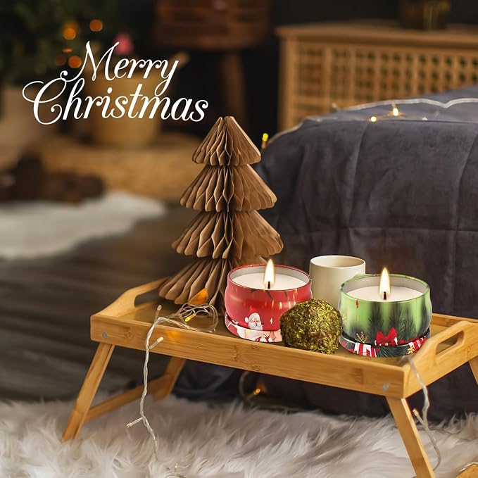 36Pack Christmas Scented Candles Sets,Long Burning,2.5oz Natural Soy Wax with Essential Oils Decorative Aromatherapy Candles for Christmas，Thanksgiving Gift, Home Scented