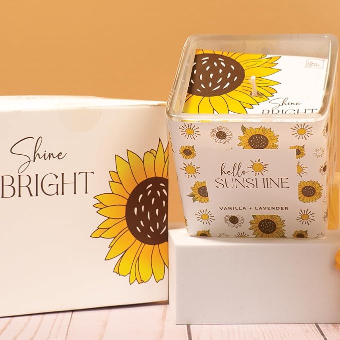 The Love Crate Co Sunflower Gifts for Women, Sunshine Gift Box | Thoughtfully Curated Gift Experience