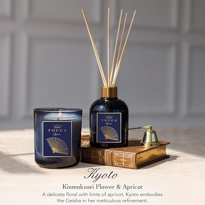 TOCCA Kyoto Reed Diffuser, 6oz - Kinmokusei Flower & Apricot Scented