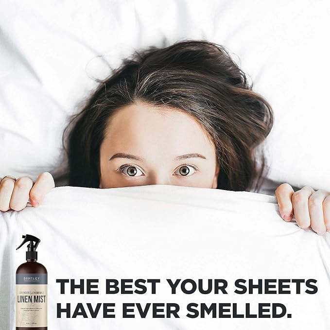 DRMTLGY Natural Green Tea Linen and Room Spray. Pure Essential Oils for a Pillow Spray, Linen Mist, and Fabric Spray. Aromatherapy Spray for Relaxation and Sleep, 8 oz