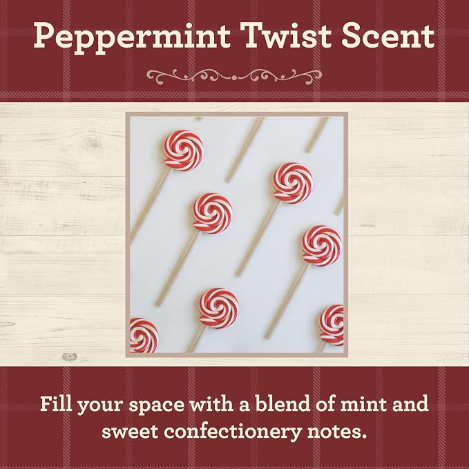 Our Own Candle Company, Peppermint Twist Scented Mason Jar Candle, 100 Hour Burn Time, 13 Ounces