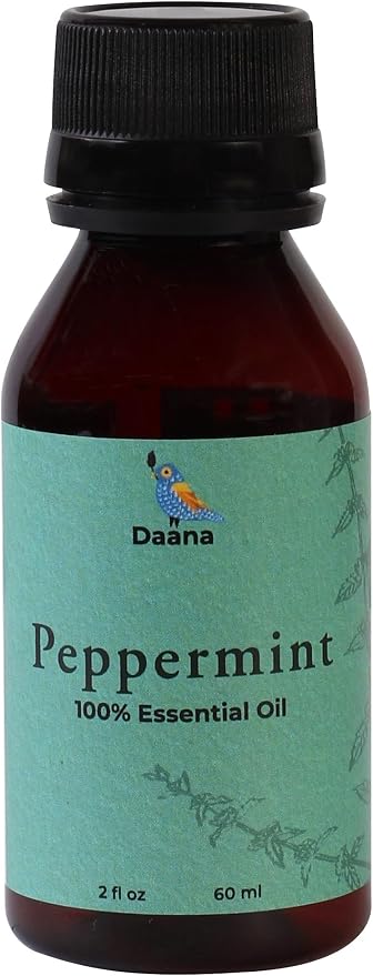 DAANA Peppermint Essential Oil : Pure, Undiluted (2 Fl Oz)