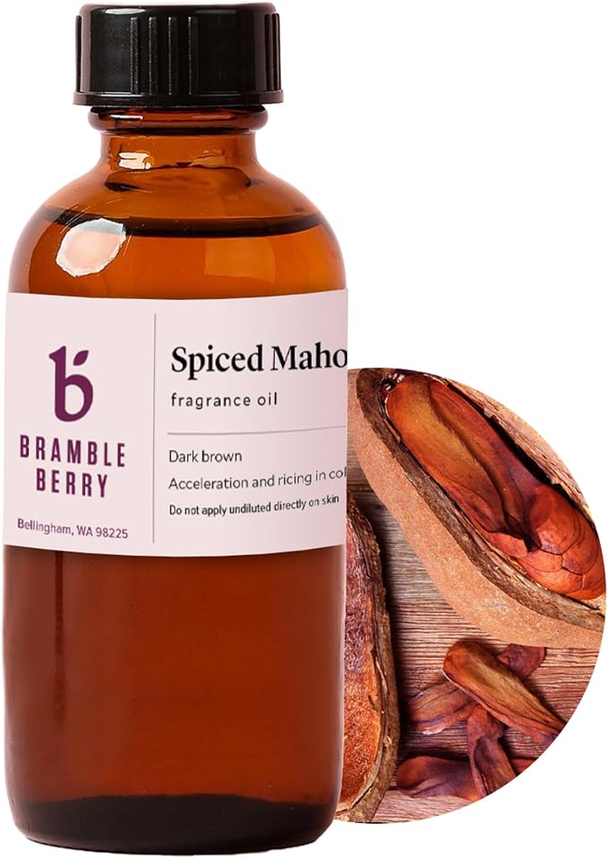Bramble Berry Spiced Mahogany Deep Wood & Warmth Scent for Soap Making, Candles, Lotion, Bath Bombs & Perfume | Skin Safe, Vegan, Paraben & Phthalate Free, DIY Craft Essential