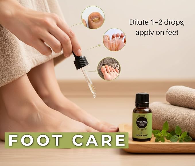 Earth N Pure Oregano Essential Oil Undiluted, Natural and Therapeutic Grade with Glass Dropper - 30 ML