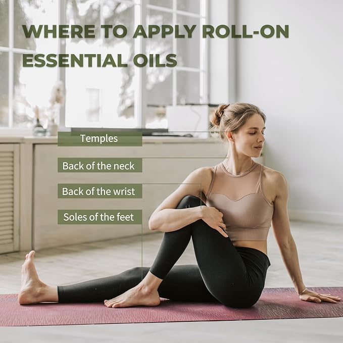 French Citronella Essential Oil Roll-On, Premium Aromatherapy Citronella Essential Oil, Fresh Herbal Scent for Skin, Outdoor & Home Use - 10ml/0.33 Fl Oz