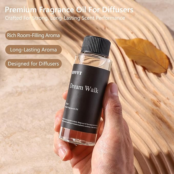 Hotel Diffuser Oil Dream Walk - The Iconic 5-Star Hotel Coastal Blend - Lemon Bergamot Sea Breeze - 120 mL Premium Fragrance Oil for Ultrasonic and Waterless Diffusers and Crafting