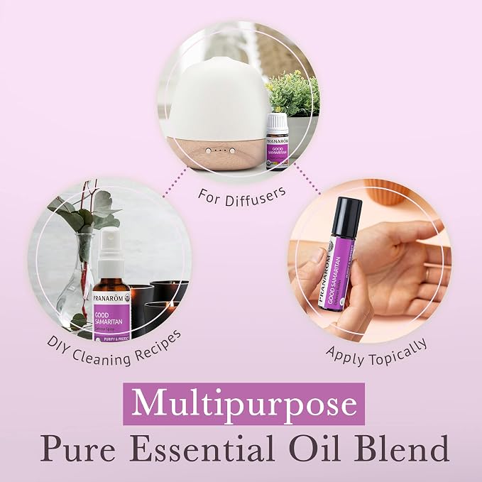 Pranarom - Good Samaritan Purify & Protect Essential Oil Blend Wellness Kit (3pk) - 100% Pure Essential Oil | USDA and ECOCERT Organic