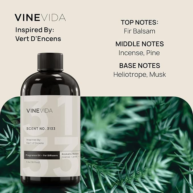 VINEVIDA [16 Oz] Inspired by: Vert d'Encens; Diffuser Oil Refill | Premium Scent Diffuser Oil for Home | Non-Toxic Fragrance
