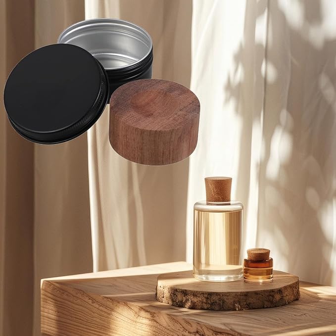 Wood Essential Oil Diffuser with Box Portable Wooden Passive Diffuser Small Aromatherapy Diffusers for Fragrance Oil Eucalyptus Oil Lavender Essential Oils Hotel Diffuser Oil Home Office Car