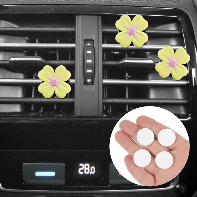 Diffuser Refill Pads, 50 Pcs 1 Inch Round Essential Oil Diffuser Pad Mini Microfibre Air Filter Scent Pads Unscented Pad for Humidifier Air Purifier Home Car Plug in Diffuser-Refill (White)