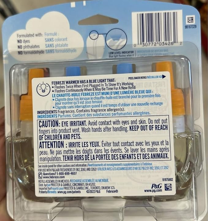 Febreze Plug Air Freshener Refills, Limited Edition Fresh-Harvest Pumpkin Scent, (2 Count, 1.75 Oz)