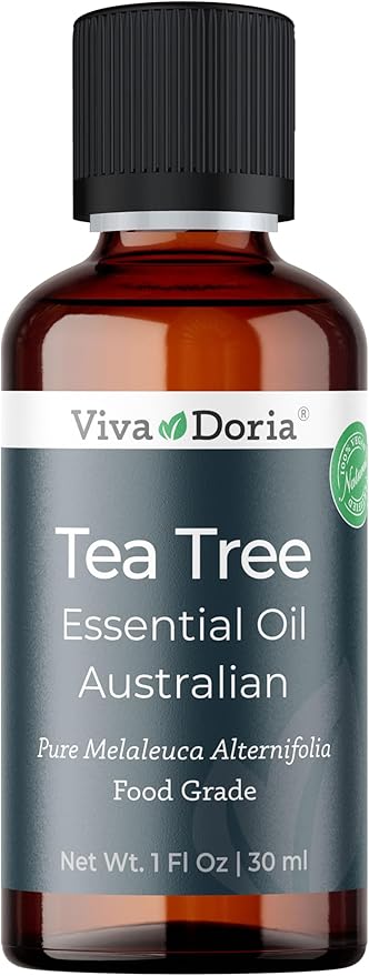 Viva Doria Tea Tree Oil, 100% Pure, Natural, Australian Tea Tree Essential Oil, Undiluted, Food Grade, 30 ml (1 Fl Oz)