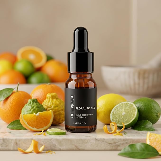 Floral Desire Scent DE LUmiQUE Calming Essential Oil Blend, 100% Natural Aromatherapy Grade, 10ml / 0.34 Fl Oz