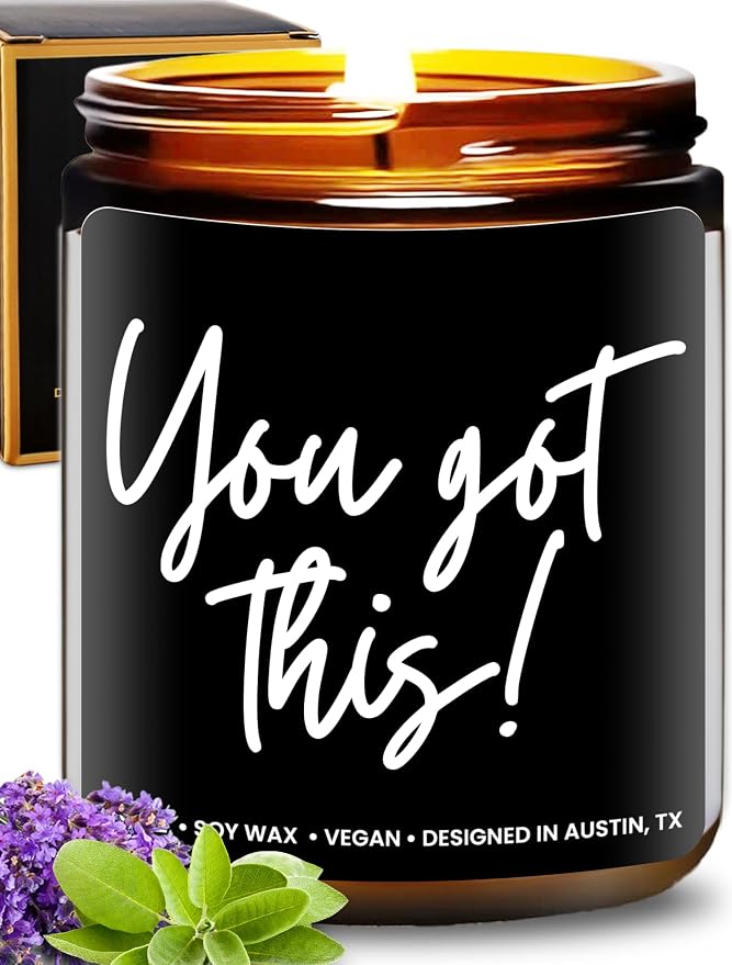 You Got This Candle, Inspirational Gifts for Women & Men, Encouragement Gift for Women, You Got This Candles for Women, Cheer Up Presents for Him and Her, Encouraging and Uplifting Gifts for Friends